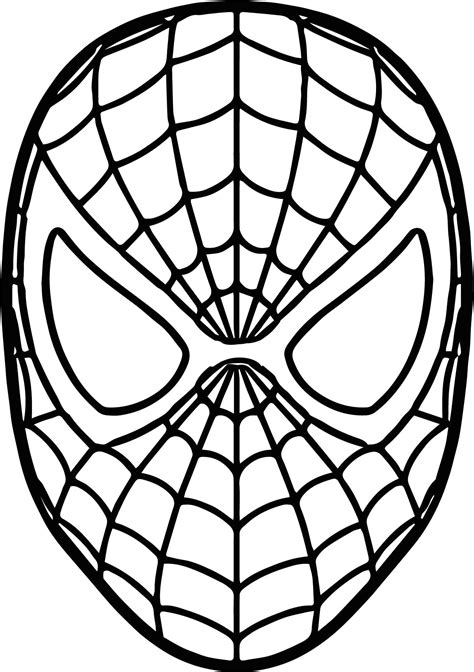 Coloriage Masque Spiderman Imprimer Dibujos Para Colorear De Spiderman