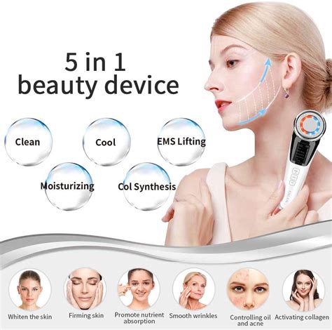 New Face Massager Anlan Ultrasonic Facial Machine Electric Skin Care Beauty Device With Emshot
