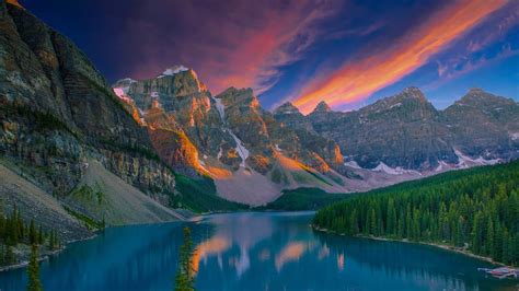 Sunset Twilight At Moraine Lake Banff Canada By John S 500px