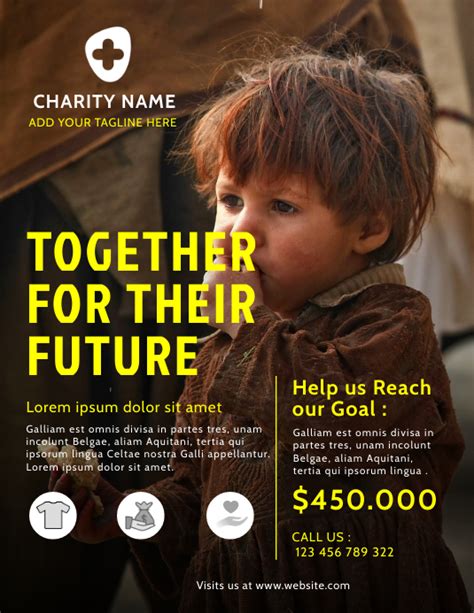 Charity Flyer Advertisement Template Design Postermywall