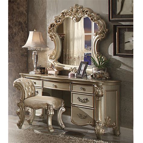 Amazing gallery of interior design and decorating ideas of arched wood vanity mirror in closets, living rooms, bathrooms by elite interior designers. Vendome Bedroom Luxury Vanity Table Makeup Desk Mirror ...