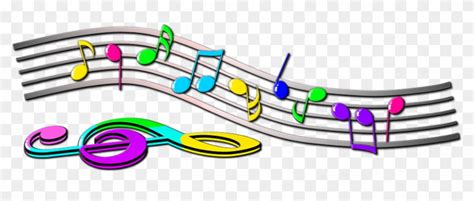 Colorful Clef Color Musical Notes Symbols Hd Png Download 900x360