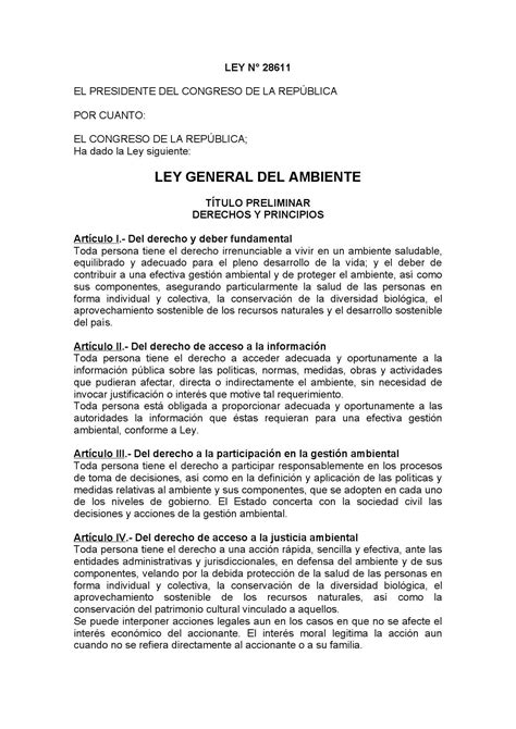 Ley de Medio Ambiente by Marilú Calderon Issuu