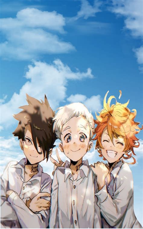Promised Neverland Cute Emma Norman Ray Hd Phone Wallpaper Peakpx