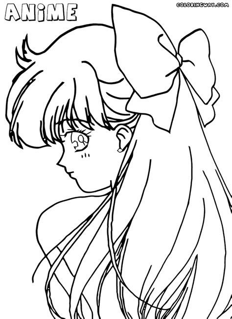 Anime Girl Coloring Pages Coloring Pages To Download And