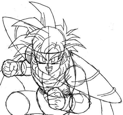 Step 13 Drawing Gohan From Dragon Ball Easy Steps Lesson Ball Drawing Dragon Drawing How To