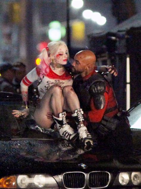 Will Smith And Margot Robbie Look Cosy As They Film