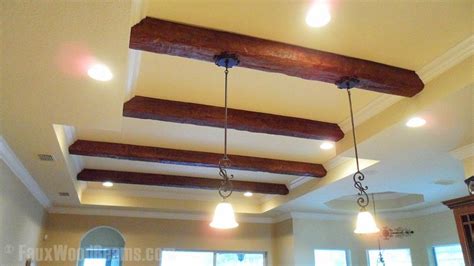 Ceiling beams are ideal for residential locations such as lofts, bedrooms, kitchens, family rooms and patios. false wood beam with light fixture | ... color example of ...