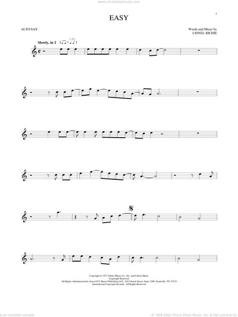 Easy Sheet Music For Alto Saxophone Solo Pdf Interactive