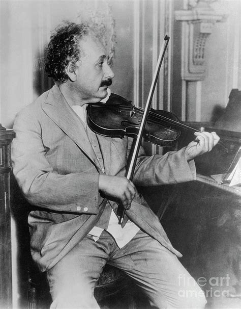 Albert Einstein Playing Violin Photograph By Bettmann