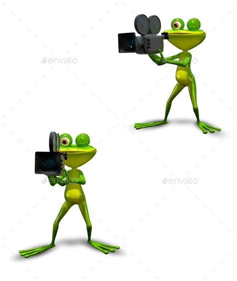 Frog With Camcorder By Brux Graphicriver