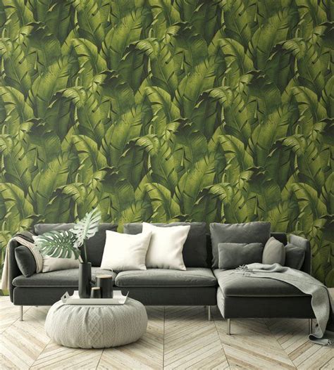 Tropical Peel And Stick Wallpaper Peel And Stick Removable Etsy