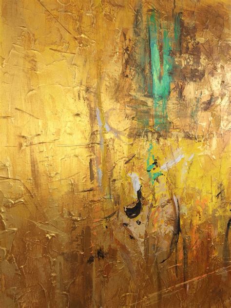 Gold Painting Large Abstract Canvas Art Modern Decor Original Etsy