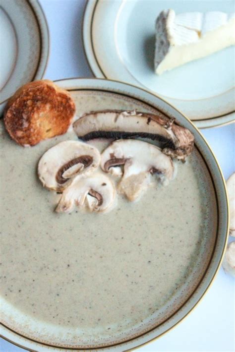 Returm processed mixture to pot and add in the thyme and oregano. Creamy Roasted Mushroom And Brie Soup · How To Cook ...