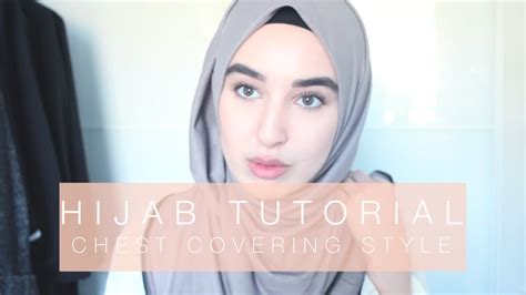 hijab tutorial with chest coverage fashionwithfaith youtube