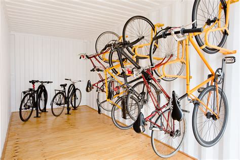 Bike Parking Inside A Container For Public Spaces By Five At Heart