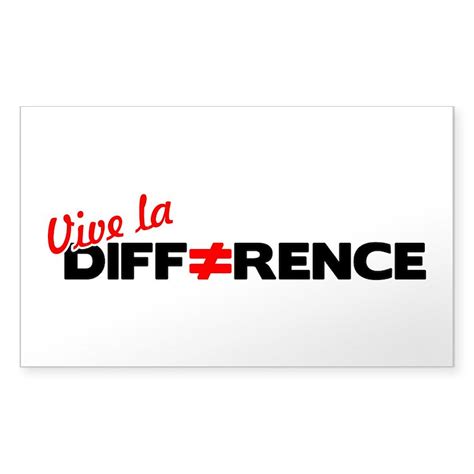 Vive La Difference Sticker Rectangle 50 Pk Vive La Difference Sticker