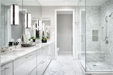 Modern White Master Bathroom Ideas Best Home Design Ideas