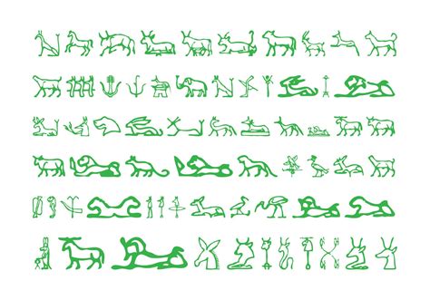 Egyptian Hieroglyphs Pack Download Free Vector Art Stock Graphics