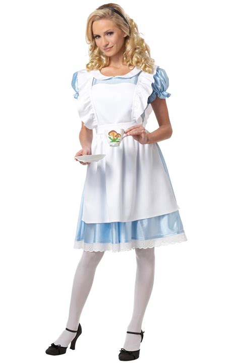 Brand New Alice In Wonderland Storybook Adult Costume Ebay