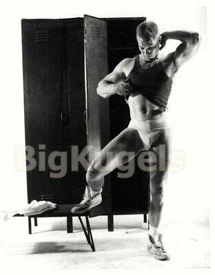 1960 VINTAGE KRIS Male Nude JOHNNY SEATON Locker Room Blond JOCK Muscle