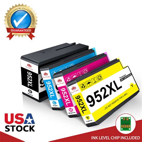 4 Pk 952xl Ink Cartridges For Hp Officejet Pro 7740 8210 8216 8218 8710 8714 Ebay