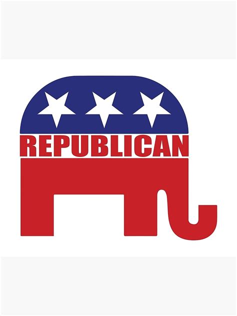 Republican Elephant Logo Art Print For Sale By Republican Redbubble