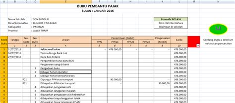 Keputusan bersama kepala sekolah, dewan guru dan ketua komite sd/ smp. Contoh Laporan Bos Buku Kas Umum, Buku Pembantu Kas, Buku ...