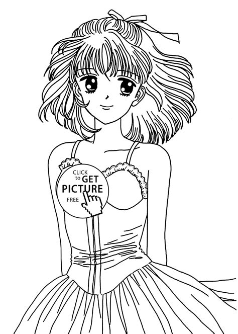 Beauty Miki From Marmalade Boy Coloring Pages For Kids Printable Free