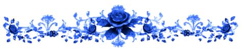 Divider Line Flower Roses Blue Free Images At Vector Clip