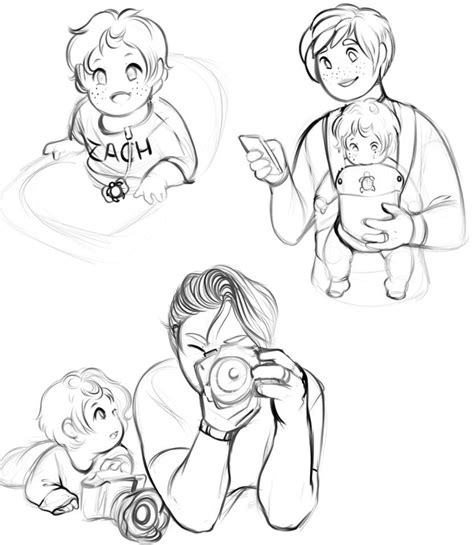 Future Awkward Teens Plus Baby By Gingerquin In 2021 Toddler Drawing
