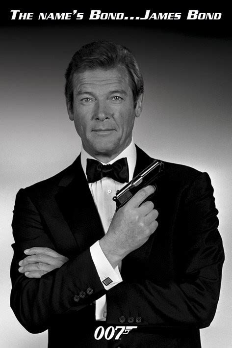 Poster Quadro James Bond 007 Roger Moore Su Europostersit