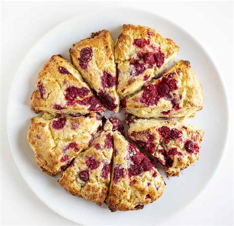 white chocolate raspberry scones i am baker