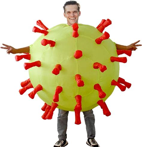 Inflatable Virus Halloween Costume Funny Blow Up Costumes For Adults