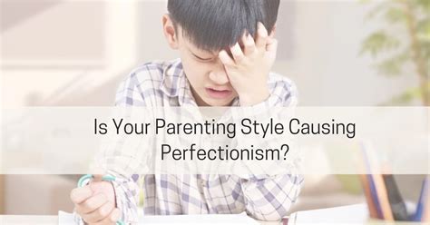 Perfectionism Parenting Style Live Well With Sharon Martin