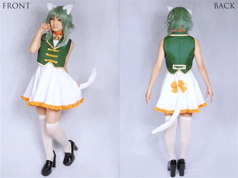 Vocaloid Megpoid Nyansei Gumi Cos Dress Cosplay Costume Len On