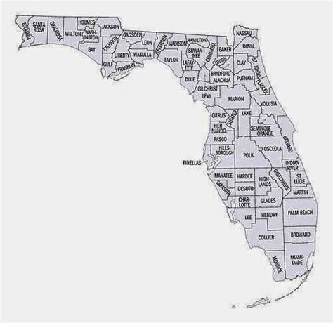 Maps Of Florida Counties