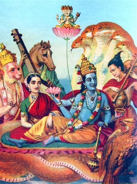 Hindu Cosmos Vishnu And Lakshmi On Shesha Naag Via Etsy Shiva