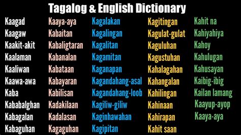 Common Filipino Words Start With Letter K 1 Tagalog English Hot Sex