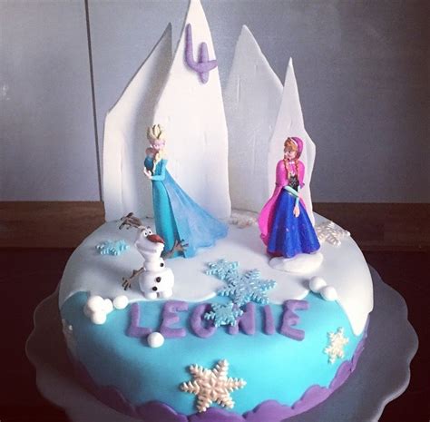 Frozen Anna und Elsa Torte Fondant Cakes Pinterest