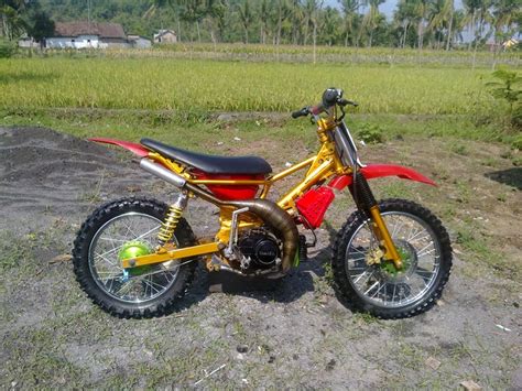 Modifikasi motor trail terkeren terbaru jadul dari klx mini ktm bebek