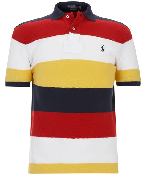 Shop the world of ralph lauren for men's, women's, & kids' polo shirts. Polo Ralph Lauren Block Stripe Polo Shirt for Men - Lyst