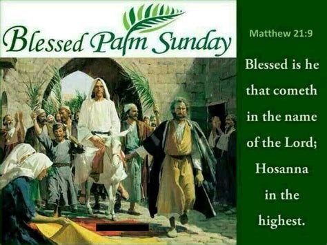Blessed Palm Sunday Quote With Bible Verse Pictures Photos And Images
