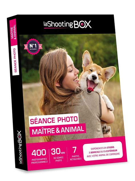 Coffret Cadeau Lashootingbox Séance Photo Maître Et Animal Coffret