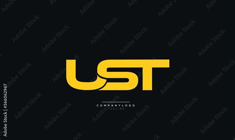 Ust Letter Business Logo Design Alphabet Icon Vector Symbol Stock