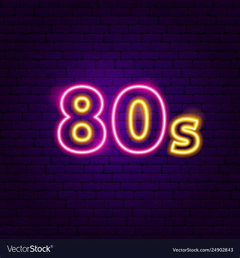 80s Neon Logo