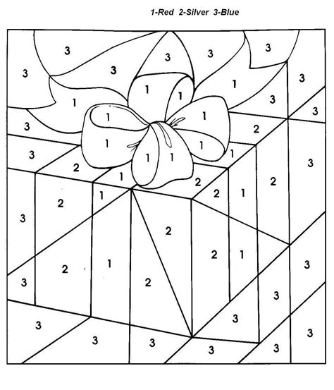 Free Printable Christmas Color By Number Coloring Pages - Free