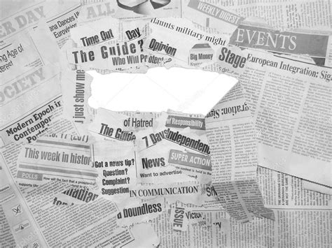 Cut Out Newspapers Collage ⬇ Stock Photo Image By © Tinatin1 7206822