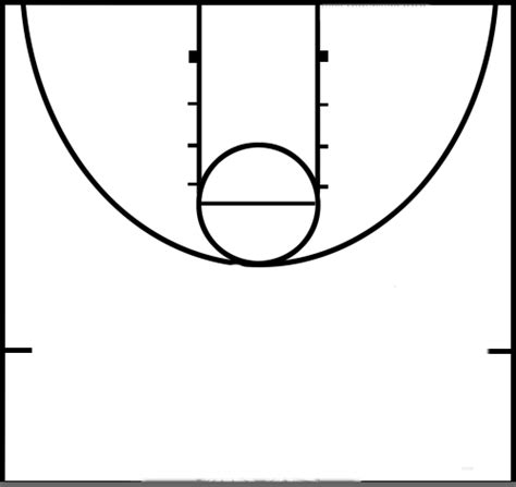 Basketball Court Outline Clipart Best