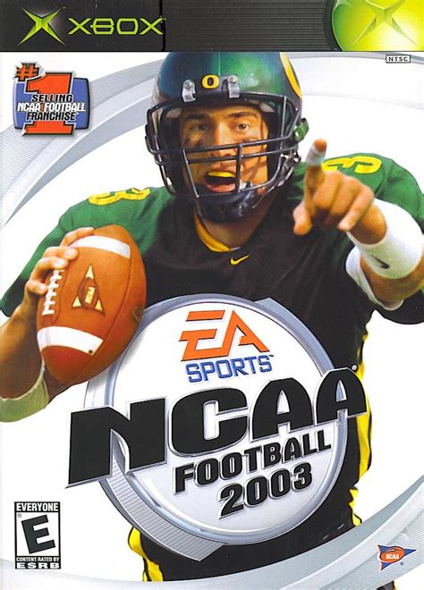 Video game football isn't just about pretending to be harry kane or pep guardiola: NCAA Football 2003 (2002) Xbox box cover art - MobyGames